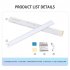 Led Light Strip Under Cabinet Lights With Rechargeable Battery 3 Switch Mode 3 Lighting Modes Cabinet Lighting For Bedroom Kitchen Wardrobe Silver 10CM