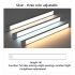 Led Light Strip Under Cabinet Lights With Rechargeable Battery 3 Switch Mode 3 Lighting Modes Cabinet Lighting For Bedroom Kitchen Wardrobe Silver 10CM