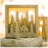 Led Light Wooden Christmas Tree Decoration Hanging Pendant Merry Christmas Decor for Home Closet