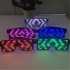 Led  Luminous  Glasses 8 Kinds Dynamic Patterns Usb Charging 3 Flashing Modes Bar Disco Christmas Party Light up Decorative Glasses Red light