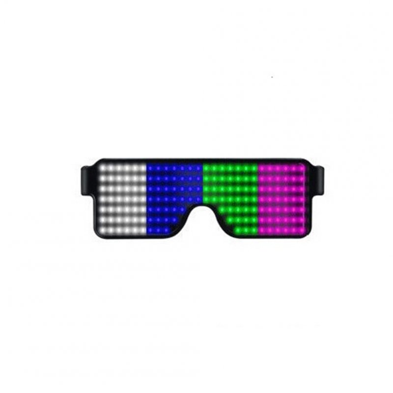 Led  Luminous  Glasses 8 Kinds Dynamic Patterns Usb Charging 3 Flashing Modes Bar Disco Christmas Party Light-up Decorative Glasses Four colors