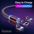 Led Magnetic Usb Cable Fast Charging Type C Cable Magnet Charger Data Charge Micro Usb Cable Mobile Phone Cable iOS interface