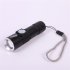 Led Mini Flashlight 3 Modes Portable Telescopic Zoomable Usb Rechargeable Aluminum Alloy Torch With Bottom Magnet yellow