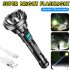 Led Mini Flashlight 3 Modes Usb Rechargeable Super Bright Home Outdoor Hand held Camping Lamp Torch black