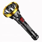 Led Mini Flashlight 3 Modes Usb Rechargeable Super Bright Home Outdoor Hand-held Camping Lamp Torch golden