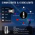 Led Mini Keychain Flashlight Super Bright Usb c Fast Charging Portable Multifunctional Torch With Clip Fluorescent white