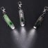 Led Mini Keychain Flashlight Super Bright Usb c Fast Charging Portable Multifunctional Torch With Clip Transparent Black