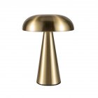 Led Mushroom Table Lamp 3 Color Dimming 1800mah Battery Usb Night Light Bronze 