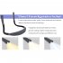 Led Neck Light Usb Rechargeable 3 color Folding Double headed Hanging Neck Reading Lamp Book Light black
