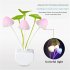 Led Night Light Built In Sensitive Light Sensor Creative Water Plants Lotus Leaf Light Control Lamp EU plug