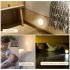 Led Night Light Intelligent Human Body Induction Bedside Lamp Usb Rechargeable Warm White