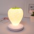 Led Night Light Strawberry Shape Usb Rechargeable Eye Protection Decorative Table Lamp For Bedroom Decor red