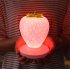 Led Night Light Strawberry Shape Usb Rechargeable Eye Protection Decorative Table Lamp For Bedroom Decor red