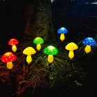 Led Outdoor Solar Lights Mushroom Shape Luminous String Lamp