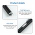 Led Pen Light 2 Lighting Modes Multifunctional Lightweight Stainless Steel Flashlight Torch With Metal Clip Black