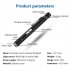 Led Pen Light 2 Lighting Modes Multifunctional Lightweight Stainless Steel Flashlight Torch With Metal Clip Stainless steel