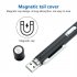 Led Pen Light 2 Lighting Modes Multifunctional Lightweight Stainless Steel Flashlight Torch With Metal Clip Black