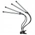 Led Plant Grow Lights 360 Degree Flexible Full Spectrum Panel Phyto Lamp Fill Light for Indoor Plants Veg Flower 3 heads