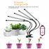 Led Plant Grow Lights 360 Degree Flexible Full Spectrum Panel Phyto Lamp Fill Light for Indoor Plants Veg Flower 3 heads