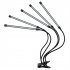 Led Plant Grow Lights 360 Degree Flexible Full Spectrum Panel Phyto Lamp Fill Light for Indoor Plants Veg Flower 4 heads