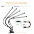 Led Plant Grow Lights 360 Degree Flexible Full Spectrum Panel Phyto Lamp Fill Light for Indoor Plants Veg Flower 4 heads