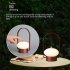 Led Portable Camping Atmosphere Light Charging Decorative Table Lamp Led Eye Protection Reading Light Gray