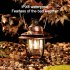 Led Retro Portable Camping Lantern Multifunctional Rechargeable Stepless Dimming Outdoor Hanging Tent Lamp red