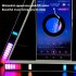Led Rgb Music Sound Light Bar Bluetooth compatible App Control Adjustable Brightness Music Rhythm Night Lights charging black