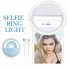 Led Selfie Ring  Light Portable Rechargeable Fill in Flash Led Light 3 Light Settings 36 Led Beads For Video Makeup Photography RK12 white rechargeable