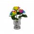 Led Simulation Rose Night Light Stepless Dimming Rechargeable Table Lamp Ornaments For Home Decor rainbow flowers