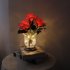 Led Simulation Rose Night Light Stepless Dimming Rechargeable Table Lamp Ornaments For Home Decor rainbow flowers