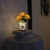 Led Simulation Rose Night Light Stepless Dimming Rechargeable Table Lamp Ornaments For Home Decor pink flowers