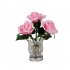 Led Simulation Rose Night Light Stepless Dimming Rechargeable Table Lamp Ornaments For Home Decor pink flowers