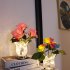 Led Simulation Rose Night Light Stepless Dimming Rechargeable Table Lamp Ornaments For Home Decor pink flowers