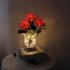 Led Simulation Rose Night Light Stepless Dimming Rechargeable Table Lamp Ornaments For Home Decor pink flowers