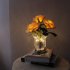 Led Simulation Rose Night Light Stepless Dimming Rechargeable Table Lamp Ornaments For Home Decor pink flowers