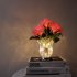Led Simulation Rose Night Light Stepless Dimming Rechargeable Table Lamp Ornaments For Home Decor pink flowers