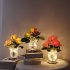 Led Simulation Rose Night Light Stepless Dimming Rechargeable Table Lamp Ornaments For Home Decor pink flowers