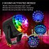 Led Small Magic  Ball  Stage  Light  Usb Power Supply Colorful Revolving Party Lights With Remote Control  For Dj Bar Home Dance Parties Black