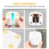 Led Smart Night Light Wall Lamp Energy Saving Pir Motion Sensor Kitchen Cabinet Light Bedroom Bedside Lamp warm side glow 3pcs