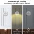 Led Smart Night Light Wall Lamp Energy Saving Pir Motion Sensor Kitchen Cabinet Light Bedroom Bedside Lamp warm side glow 3pcs