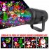 Led Snowflake Projection Light 16 Pattern Colorful Rotating Christmas Outdoor Decorative Lamp Spotlight EU plug 4W 16 pattern