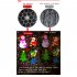 Led Snowflake Projection Light 16 Pattern Colorful Rotating Christmas Outdoor Decorative Lamp Spotlight US plug 4W 16 pattern