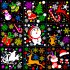 Led Snowflake Projection Light 16 Pattern Colorful Rotating Christmas Outdoor Decorative Lamp Spotlight UK plug 4W 16 pattern