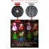 Led Snowflake Projection Light 16 Pattern Colorful Rotating Christmas Outdoor Decorative Lamp Spotlight UK plug 4W 16 pattern