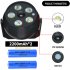 Led Solar Flood Light High power Outdoor Waterproof Garden Wall Lamp Simulation Monitoring Spotlight Black Cold White