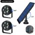 Led Solar Flood Light High power Outdoor Waterproof Garden Wall Lamp Simulation Monitoring Spotlight Black Cold White