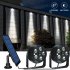 Led Solar Flood Light High power Outdoor Waterproof Garden Wall Lamp Simulation Monitoring Spotlight White Cold White
