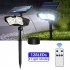 Led Solar Flood Light Super Bright 6000k Pir Motion Sensor 3 Adjustable Modes Outdoor Garden Lamp 126SMD remote control