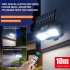 Led Solar Flood Light Super Bright 6000k Pir Motion Sensor 3 Adjustable Modes Outdoor Garden Lamp 126SMD remote control